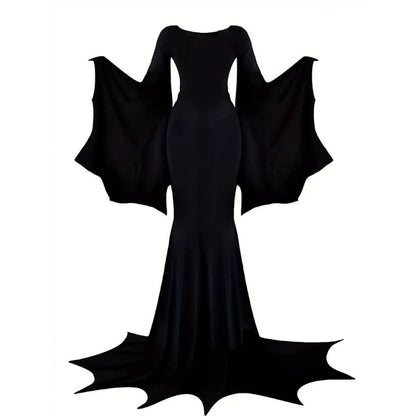 ️ Costume Halloween Sorcière Femme – Robe Élégante pour Fête et Carnaval