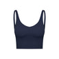 Summer Pure Color Ribbon Chest Pad Nude Feel Back-shaping Running Fitness