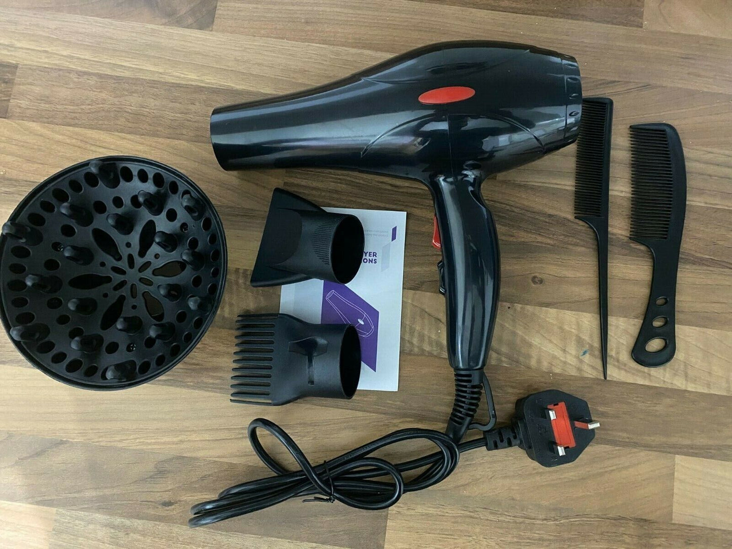 ✨ 2200W Sèche-Cheveux – Nozzle & Blow Pro