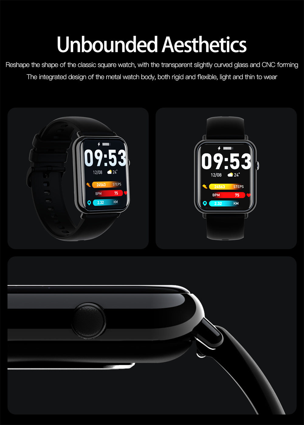 💧 Montre Connectée Étanche – Smart & Sport