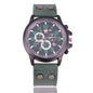 Quartz ladies watch with leather strap