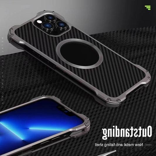 ✨ Coque Métal Tout-en-Un – Respirante, Anti-Chute et Protectrice