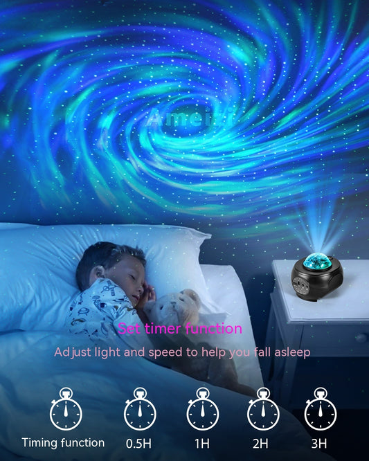 Projecteur Ciel Étoilé Musical – Lampe de Nuit Intelligente