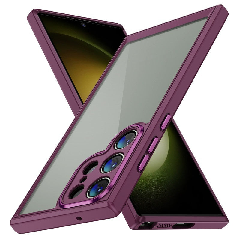 ✨ Coque Téléphone TPU + Acrylique – Anti-Chute et Résistante