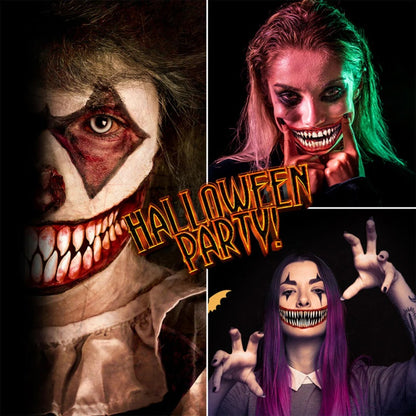 Stickers Visage Halloween – Effet Réaliste et Effrayant pour Soirées