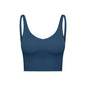 Summer Pure Color Ribbon Chest Pad Nude Feel Back-shaping Running Fitness