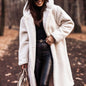 ✨ Manteau Long Femme Automne-Hiver – Teddy Douillet en Fausse Laine, Élégant et Chaud