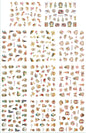 🌟 Nail Art 3D – Stickers Roses et Anges