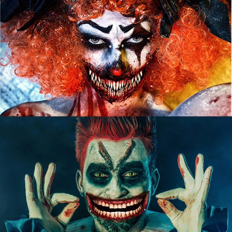 Stickers Visage Halloween – Effet Réaliste et Effrayant pour Soirées