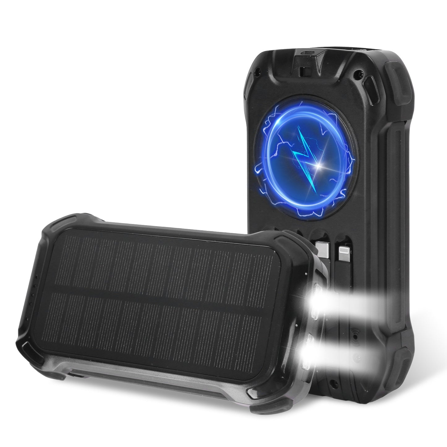 ✨ Power Bank Solaire 49800mAh – Charge Rapide PD 22.5W, Sans Fil 15W, Lampe LED Intégrée