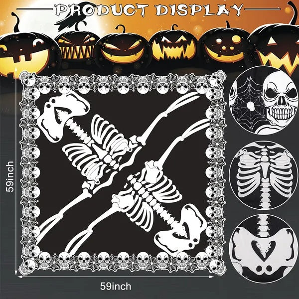 Poncho Squelette Halloween – Cape & Châle Effrayant