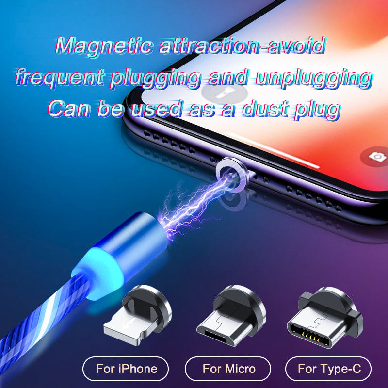 ✨ Fast Charging Cable – LED & Magnet Magic