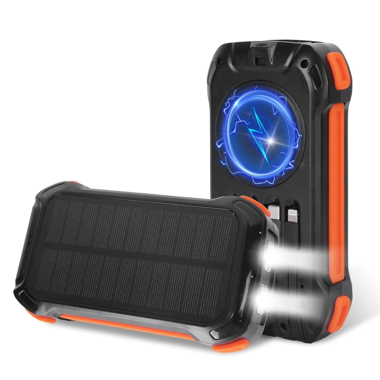 ✨ Power Bank Solaire 49800mAh – Charge Rapide PD 22.5W, Sans Fil 15W, Lampe LED Intégrée