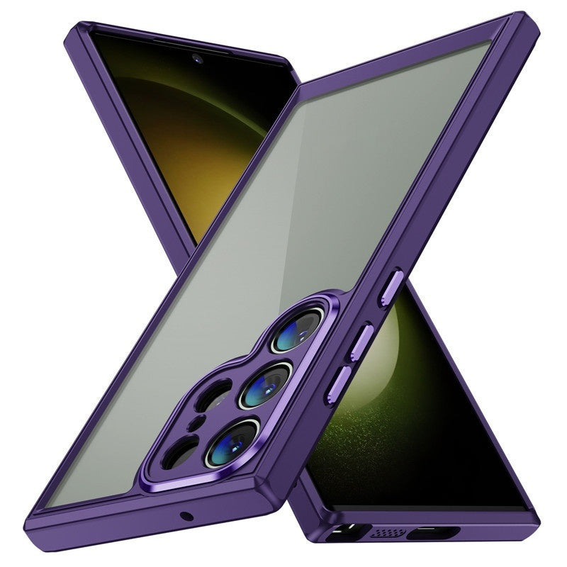 ✨ Coque Téléphone TPU + Acrylique – Anti-Chute et Résistante