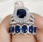 ✨ Ensemble de Bagues Œuf en Zircon – Brillance Complète ✨