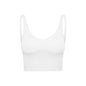 Summer Pure Color Ribbon Chest Pad Nude Feel Back-shaping Running Fitness