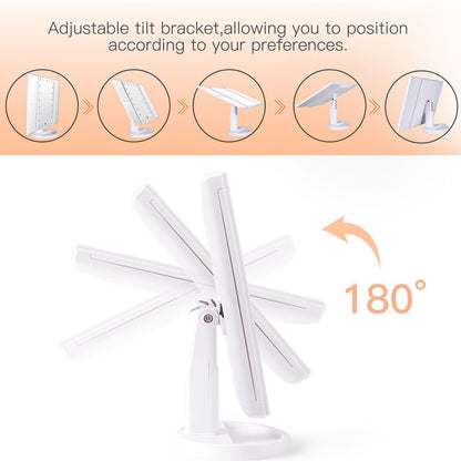 🔥 Grossissement 1x-3x – Miroir LED Compact & Astucieux