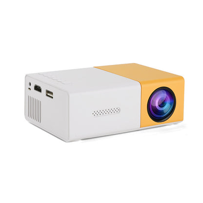 Mini Projecteur YG300 – Compact, Jaune & Haute Définition