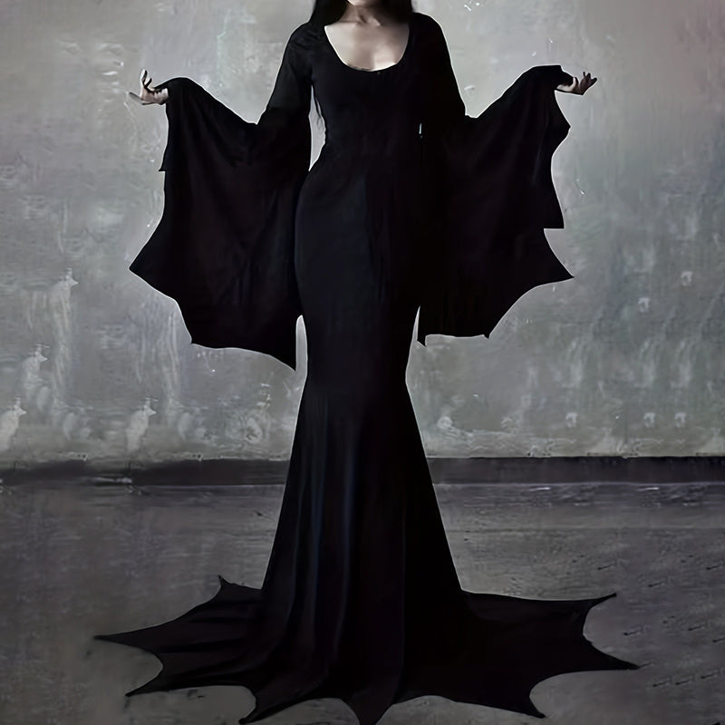 ️ Costume Halloween Sorcière Femme – Robe Élégante pour Fête et Carnaval