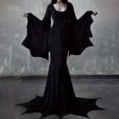 ️ Costume Halloween Sorcière Femme – Robe Élégante pour Fête et Carnaval
