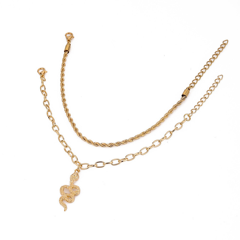 ✨ Bracelet Double Cercle – Élégance et Originalité