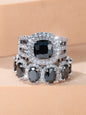 ✨ Ensemble de Bagues Œuf en Zircon – Brillance Complète ✨