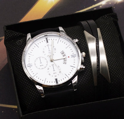 ⏱ Montre Homme Quartz – Élégante & Business avec Calendrier
