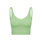 Summer Pure Color Ribbon Chest Pad Nude Feel Back-shaping Running Fitness