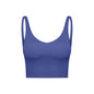 Summer Pure Color Ribbon Chest Pad Nude Feel Back-shaping Running Fitness