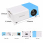 Mini Projecteur YG300 – Compact, Jaune & Haute Définition