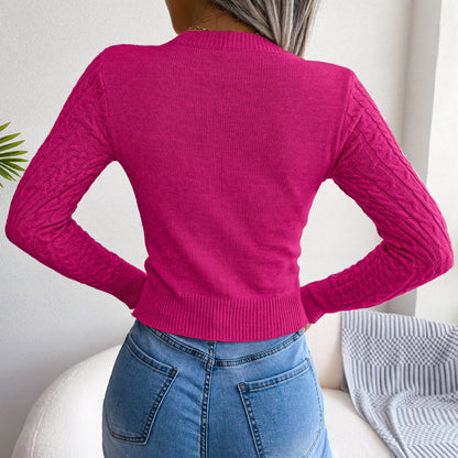 Pull Léger Femme Automne – Col Rond & Manches Longues Chic