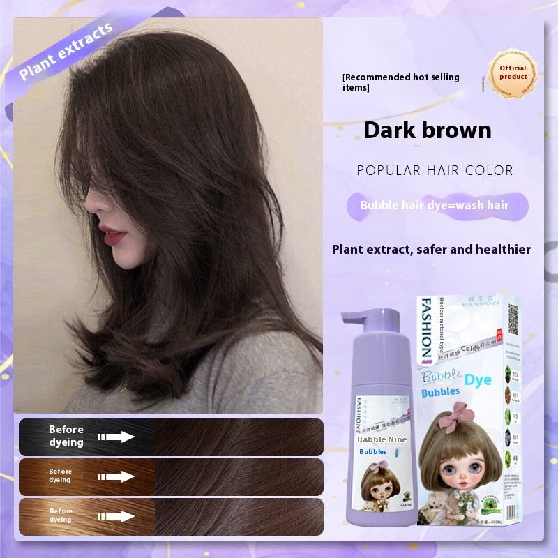 🎨 Crème Colorante Cheveux Bubble Dyed – Cassis Violet à Domicile