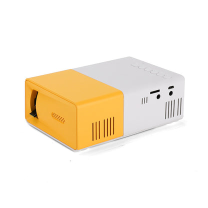 Mini Projecteur YG300 – Compact, Jaune & Haute Définition
