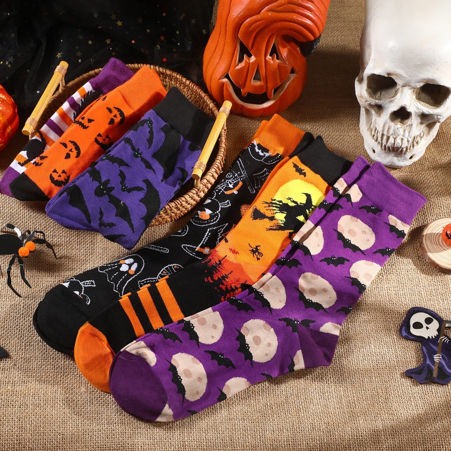 Chaussettes Originales Halloween – Cadeau Idéal pour Tous