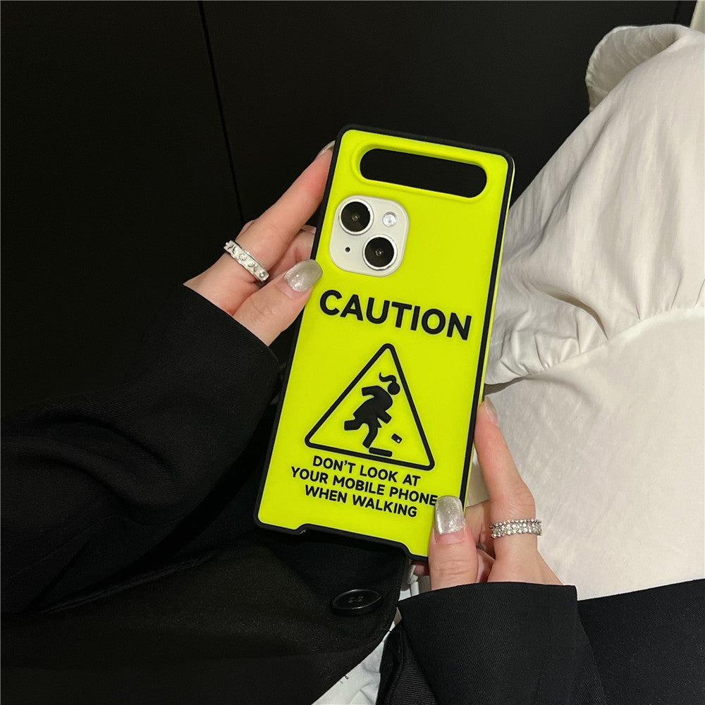 ✨ Coque Téléphone Cartoon Anti-Chute – Motif Panneau Lumineux