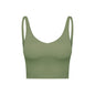 Summer Pure Color Ribbon Chest Pad Nude Feel Back-shaping Running Fitness