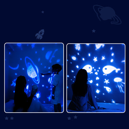 Lampe Astronaute Projecteur Galaxie – Nuit Étoilée Magique ✨