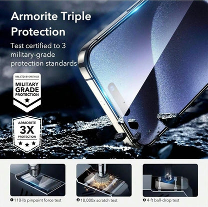 ✨ 2 Pack Protection Écran iPhone 14/15 Pro/Plus/Max – Verre Mat HD, Anti-Reflet & Anti-Traces