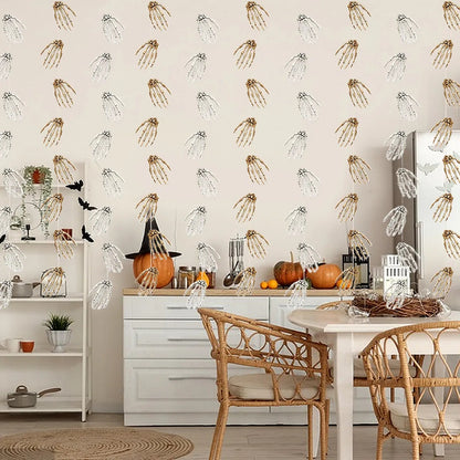 Décoration Suspendue Halloween – 6 Mains de Squelette pour Effet Horreur