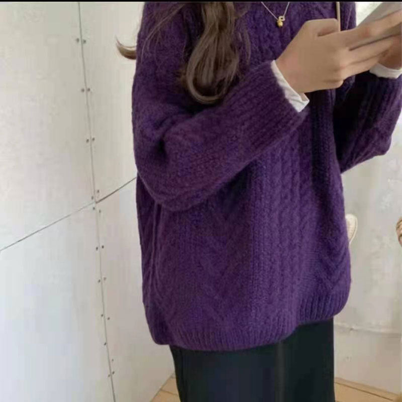 Pull Épais Femme – Tricot Fleurs Chanvre, Confort et Style
