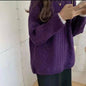 Pull Épais Femme – Tricot Fleurs Chanvre, Confort et Style